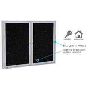 Ghent 36" x 24" / Confetti / Modern Bulletin Boards
