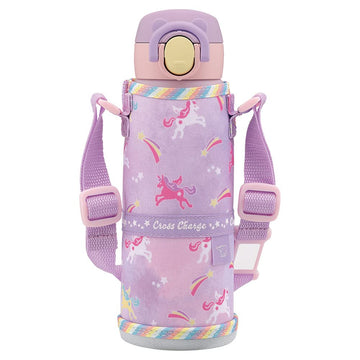 Water Bottle for Kids by Zojirushi – 16.2 Ounces, 0.48 liters, Stainless Steel, unicorn purple, Model SM-UA48-VZ