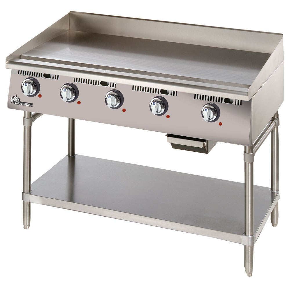 Star Ultra-Max 60" Steel Plate Electric Griddle by Star Micronics – Stainless Steel, Metallic, Model 760TA