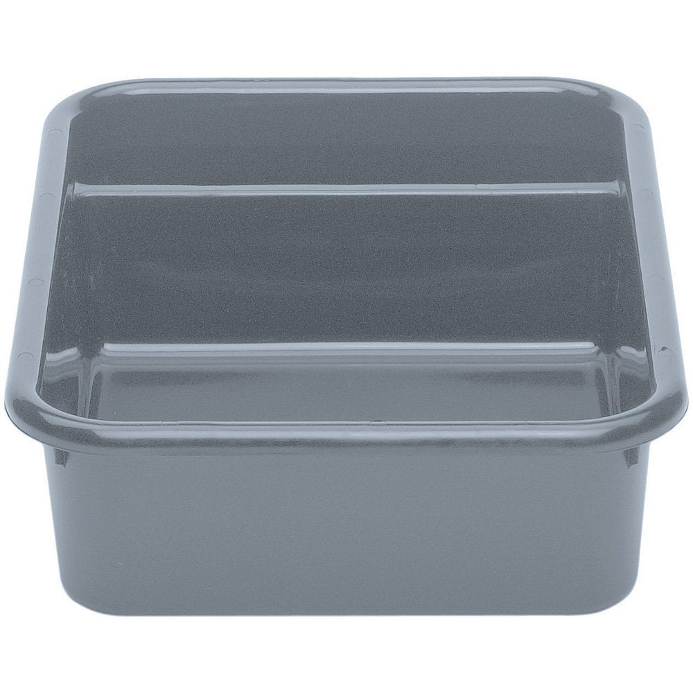 () 16" x 20" Two Compartment Bus Box - Poly Cambox® [Case of 12] by Cambro – Plastic, Light Gray, Model 1621CBP180
