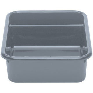 () 16" x 20" Two Compartment Bus Box - Poly Cambox® [Case of 12] by Cambro – Plastic, Light Gray, Model 1621CBP180