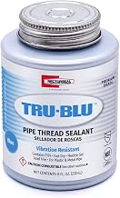 Rectorseal Tru-Blu 31551 Pipe Thread Sealant, Fast-Dry, Flexible Set Thread Sealant Designed for High Vibration Environments, PTFE Enriched, Plumbing, 1/2 Pint