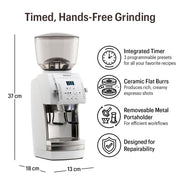 Baratza White / 5.1 x 7.1 x 14.2 inches / Modern Electric Burr Grinders