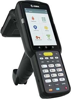 Zebra Technologies ZEBRA MC3330XR UHF RFID Gun, Circular Antenna, 802.11, W126083085 (Circular Antenna, 802.11 A/B/G/N/AC, SE4770 2D Imager, 38 Key, Extended Capacity Battery GMS, 4GB RAM/)