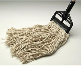 HUBERT Cut-End Mop Head32 Ounce Natural Cotton, Pack of 3-5"W