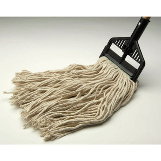 Mop Head Cotton Cut-End- 5" W 16 Ounce Natural by HUBERT – Cotton, Natural, Model AEW7516-5(3)