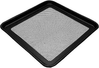 PTFE Crisping Basket (Black) - Rapid Cook Oven Basket - Cooking Basket - Cooking Tray - TurboChef, MerryChef, ACP, Ovention, Lainox - PATENTED (2, 15" x 13" x 0.75"(H))