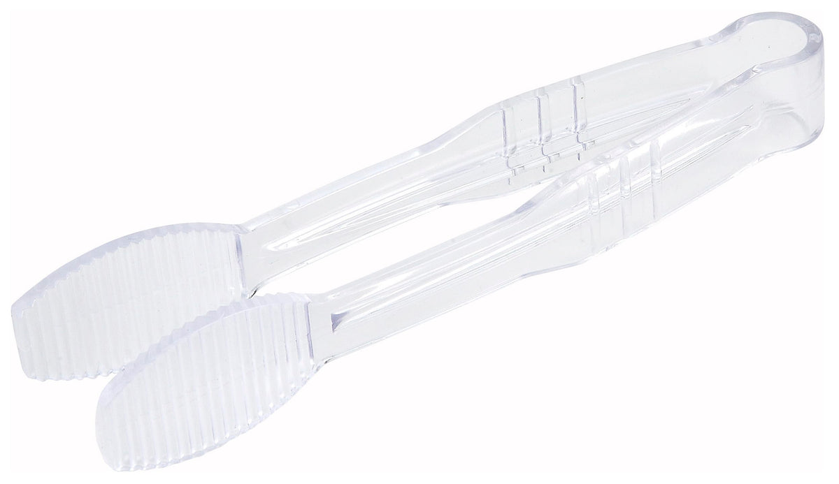 Winco 6" / Flat / Clear Tongs