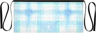 Blue Plaid Waist Apron with 3 Pockets Waiter Server Short Aprons 25.2x11.8 Inch Stain Resistant Apron for Kitchen Garden Restaurant 1 Pack