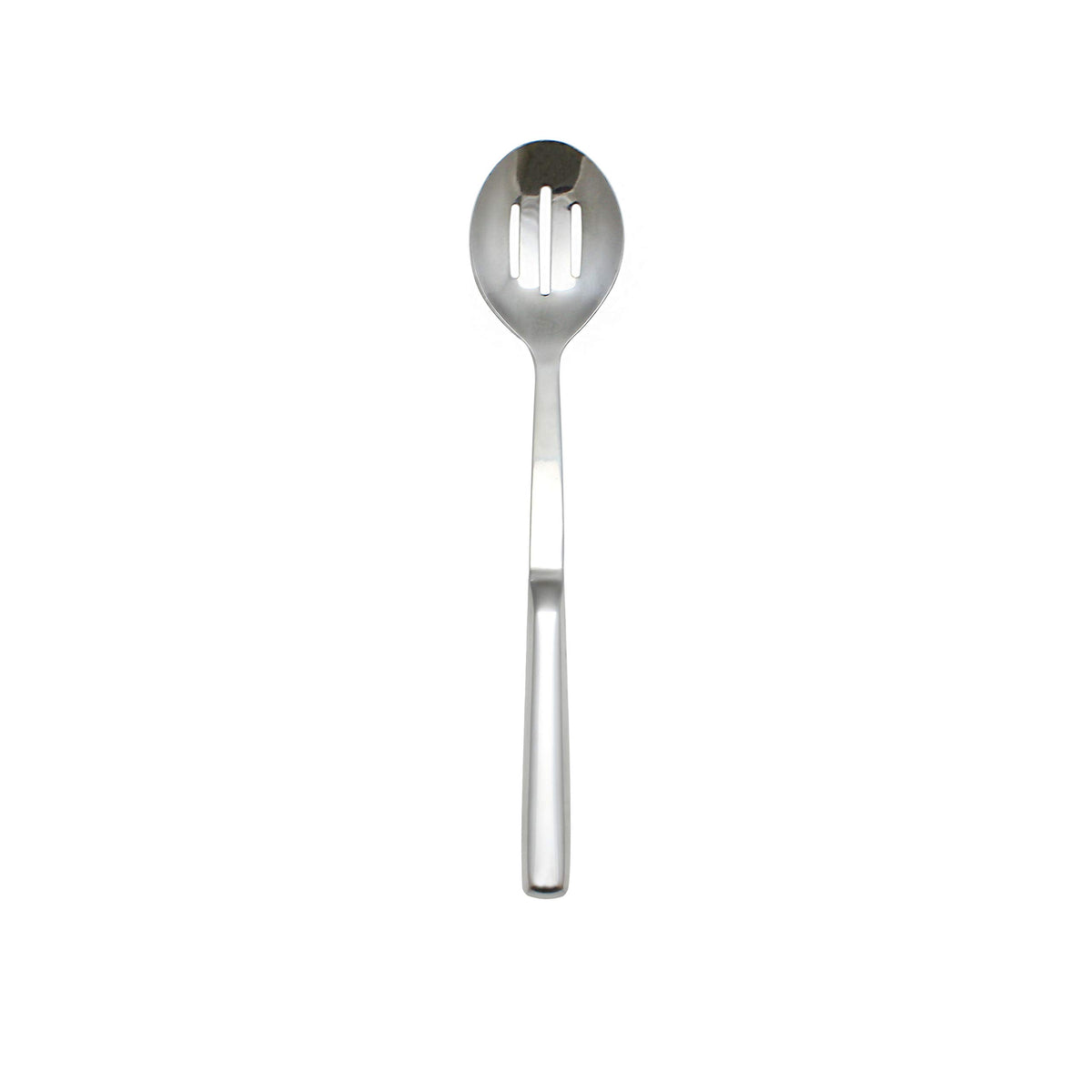 Stainless steel slotted serving spoon by Thunder Group – Medium, Stainless Steel, Metallic, Model SLBF002