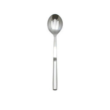 Stainless steel slotted serving spoon by Thunder Group – Medium, Stainless Steel, Metallic, Model SLBF002