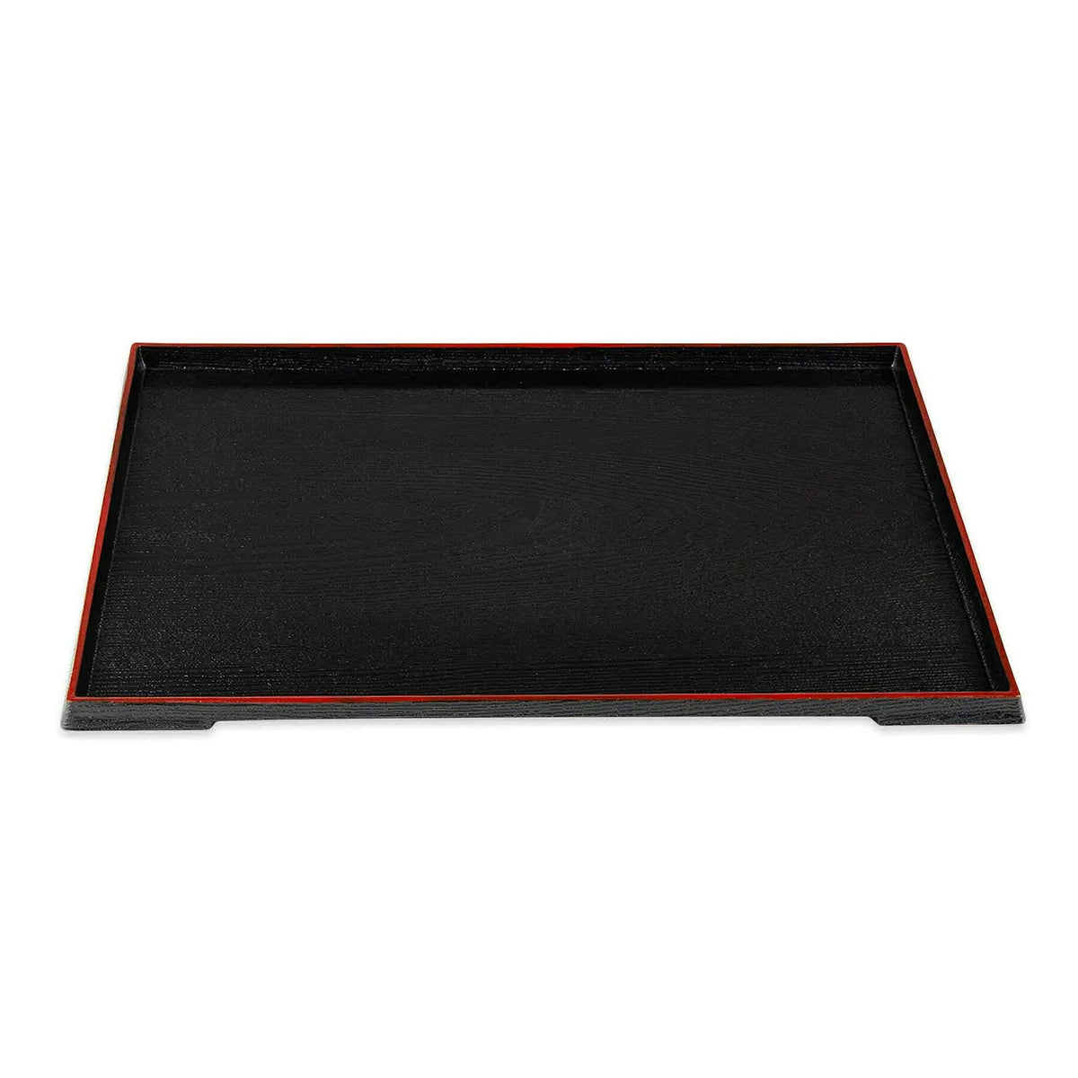G.E.T. Enterprises 15" x 11.5" Rectangular Tray by GET – 15 inches, Plastic, Black, Pack of 12, Model 902-15-RB