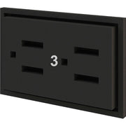 Interion Modular Partition Circuit 3 Receptacle by Global Industrial – Copper, Model GF-TEOR3000US