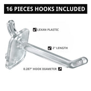 Azar Displays 4”W x 12”H x 13”H with a 9” base / Purple / Pegboard + Hooks Pegboard Hooks