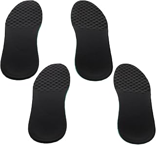 Cuttable Lambskin Athletic Insoles 2 Pairs with Shock Absorption and Breathable Design, Black Sports Shoe Inserts for Men and Women Walking and Golf Use