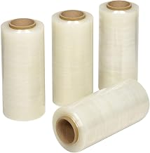 80 Gauge Stretch Wrap - 12"X1600', Blown, Lot of 4