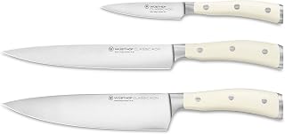 Wüsthof Classic Ikon Crème 3-Piece Chef's Knife Set