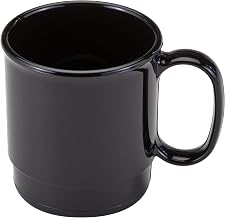 Cambro 75CW110 Dinnerware Cup Stacking 7.5oz. Black Case Qty 48