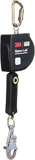 3M DBI-SALA Nano-Lok XL Self-Retracting Lifeline 3100263, Web, Swivel Snap Hook, 20 ft., Class 1