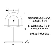Master Lock 1 / 1 Pack / Padlock Keyed Padlocks