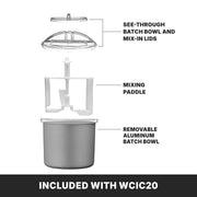 Waring 2 Quart Ice Cream Maker / 2 Quart / Silver Ice Cream Machines