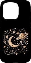 Retro Mars Moon Stars Vintage Celestial Space Astronomy Case for iPhone 15 Pro