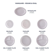 Compostable Vanguard 9" Paper Plates by ECO PRODUCTS – 9", molded fiber, White, Pack of 500, Model EP-P013NFA