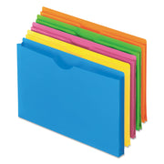 50992 Glow Poly File Jacket Letter Polypropylene Assorted 5/Pack by Pendaflex – 9 1/2" x 11 3/4", Polypropylene (PP), Assorted, Pack of 12, Model PFX50992