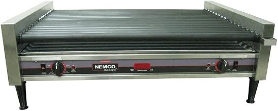 Nemco 8075SXW-SLT-RC 120V 75 Capacity Slant Hot Dog Roller Grill