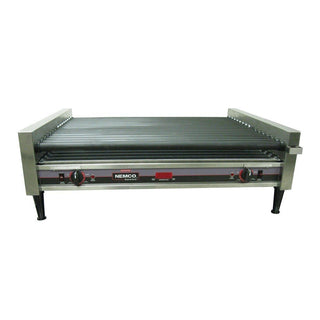 120V 75 Capacity Slant Hot Dog Roller Grill by Nemco – Stainless Steel, Model 8075SXW-SLT-RC