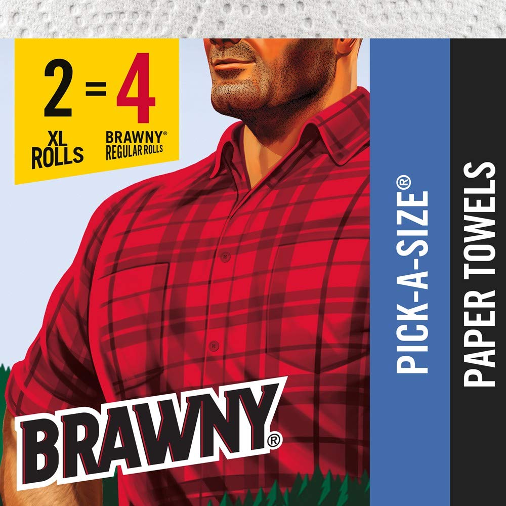 Brawny 6 Count (Pack of 2) / White / 12 Paper Towels