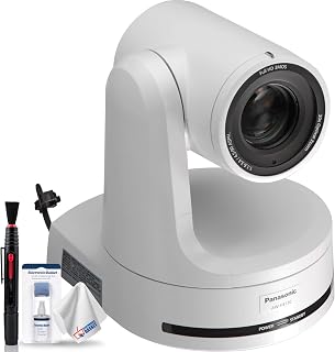 Panasonic AW-HE130 HD Integrated PTZ Camera (White) + Lens Cleaning Set - Base Bundle