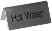 Stainless Steel Tent Sign by Winco – Medium, Stainless Steel, Model SGN-104