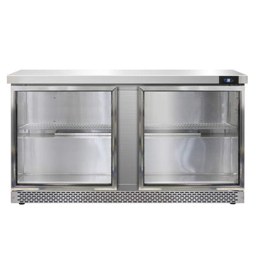 Continental Refrigerator SW60-GD-FB Two Section Work Top Refrigerator 60"W by Value Line – Commercial Grade