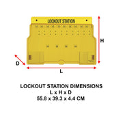 Master Lock Unfilled / Yellow / 1 Devices