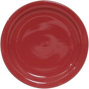 Tuxton China NQA-090 Plate, 9" Diameter, Round, Microwave and Dishwasher Safe, Oven Proof, Fully Vitrified, Ceramic, TuxCare, Healthcare, Cayenne, Pack of 24