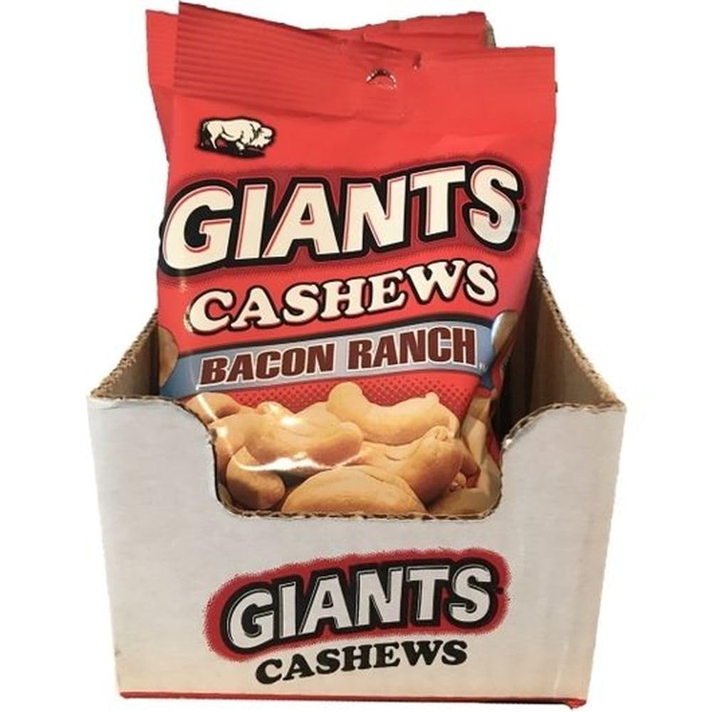 Bacon Ranch Flavor Cashews by GIANTS – 4 Ounces