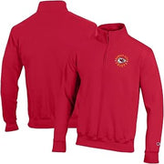 Champion Men's Red Kansas City Chiefs Powerblend Quarter-Zip Pullover