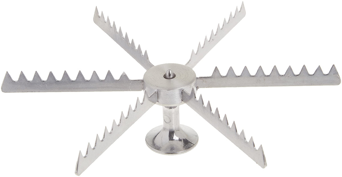 Winco 6 Cut (Pack of 12) / Aluminum / 1 Cake, Pie & Pastry Servers