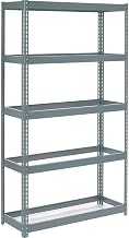 Global Industrial Extra Heavy Duty Shelving 48" W x 12" D x 60" H with 5 Shelves, No Deck, Gray