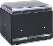 Traex 3802-06 Black Double Sided Bulk Straw Dispenser
