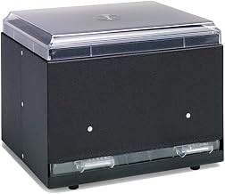 Traex 3802-06 Black Double Sided Bulk Straw Dispenser