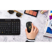 Compact Wireless Mouse by Logitech – Plastic With Rubber Grips, black, Model 910-006606-Cr