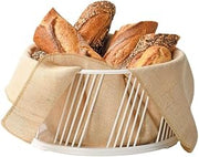 Cal Mil Portland Large White Basket, 10.5 inch Dia X 5.5 inch Height