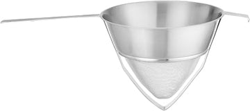 Hendi Chinese Kitchen Strainer, Strainer, Filter, Fine Mesh, Conical, Reinforced, ø250mm, Stainless Steel