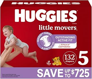 HUGGIES Little Movers Perfect Fitting Diapers Size 5