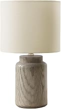 Monarch Specialties I 9795 Lighting, 17" H, Table Lamp, Taupe Resin, Ivory/Cream Shade