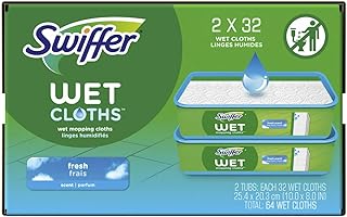 Swiffer Sweeper Wet Mopping Cloths, 64 count