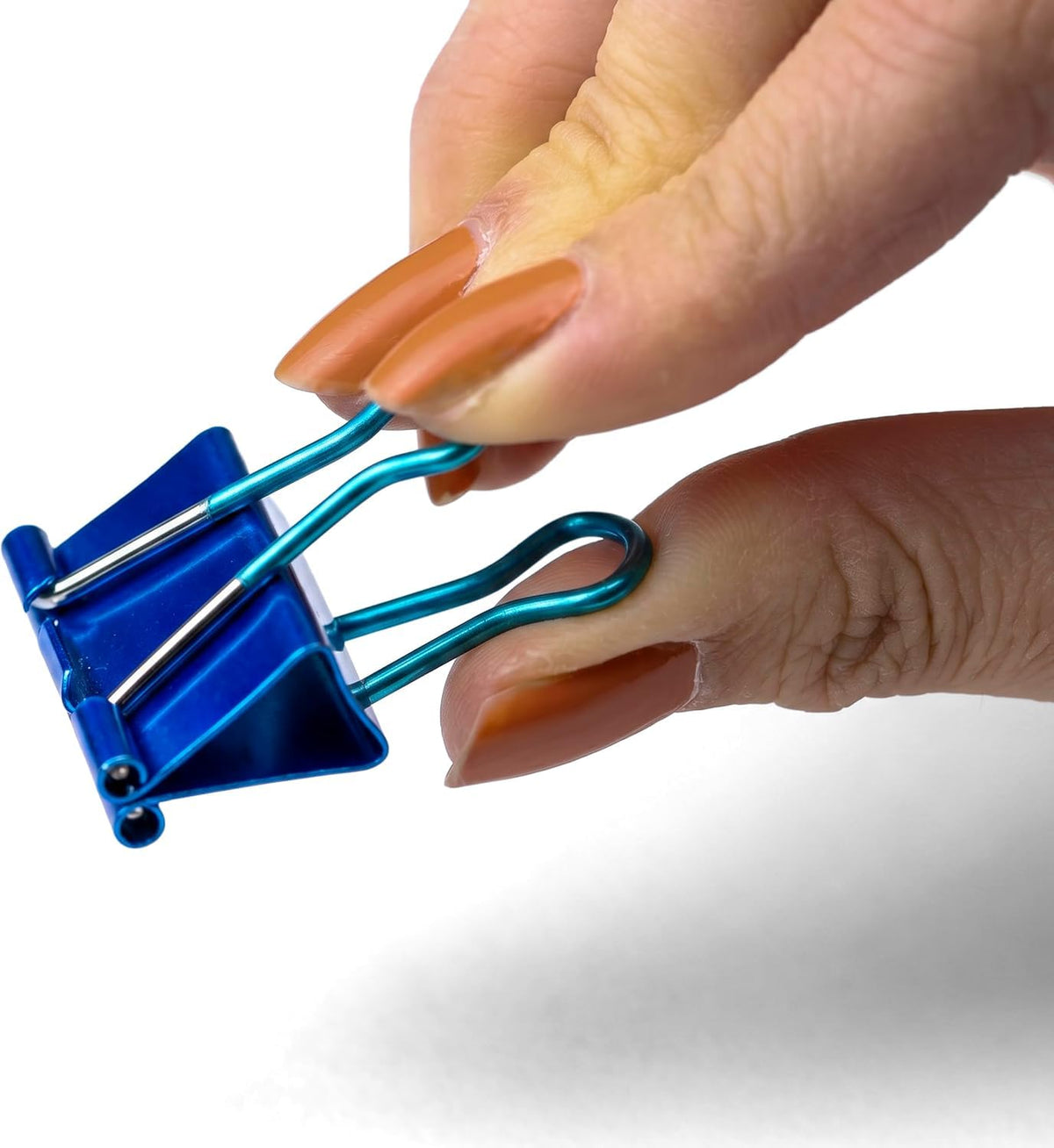 Easy Grip Medium Binder Clips by Officemate – Medium, Alloy Steel, Assorted Metallic Colors, Model 31054