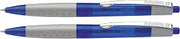 Schneider Loox 73550 Retractable Ballpoint Pen (Soft-Grip-Zone, Indelible Refill, Line Width M), Pack of 2, Blister Card, Barrel Colour: Blue